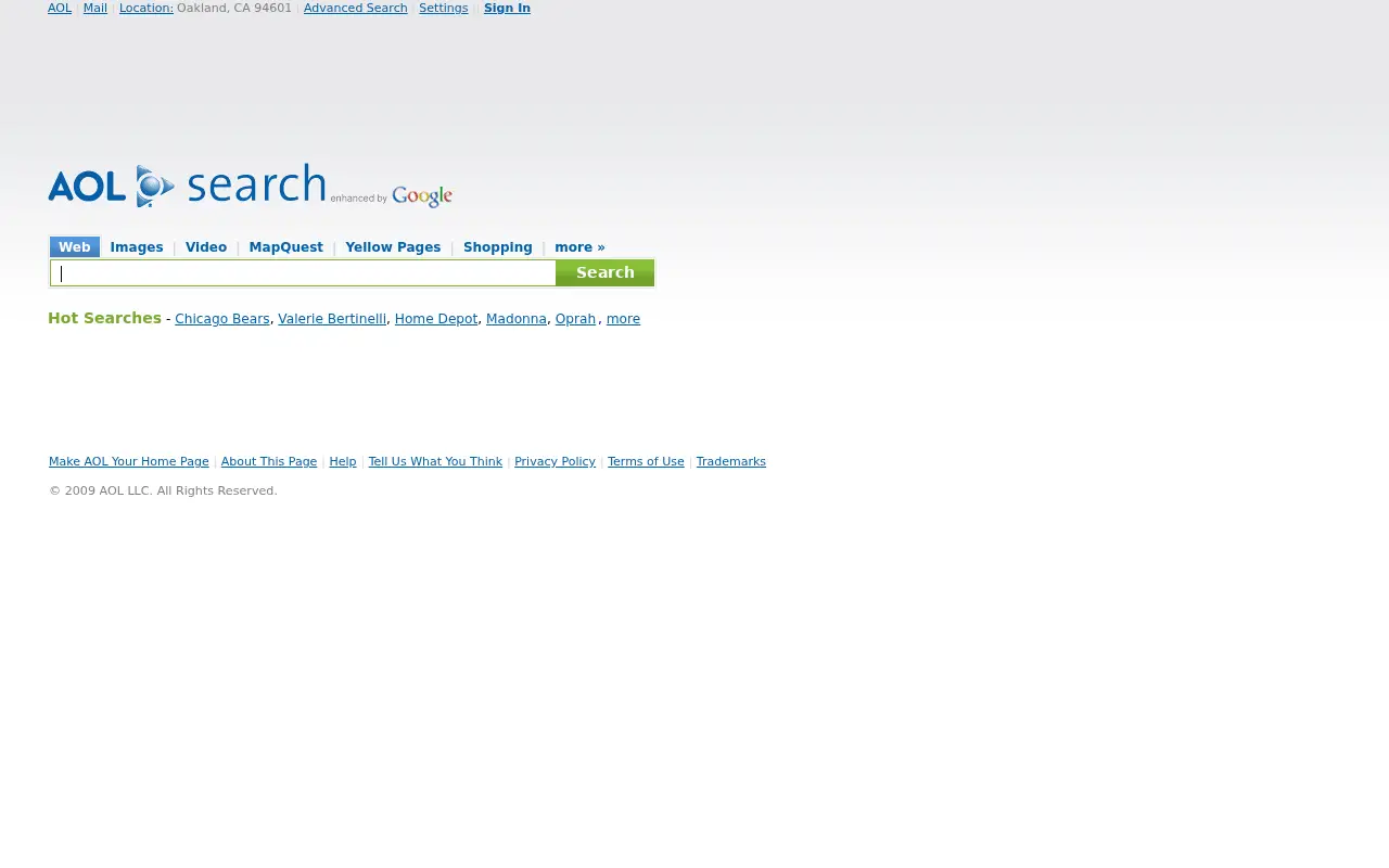 aolsearch.com in 2009