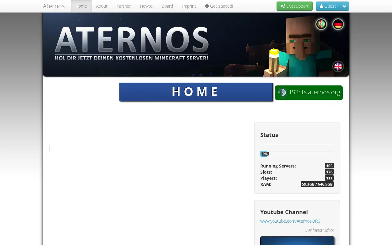 aternos.org in 2014