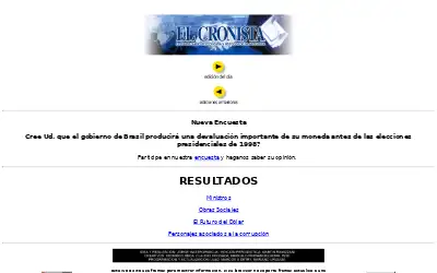 cronista.com in 1997