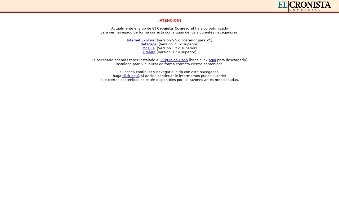 cronista.com in 2005