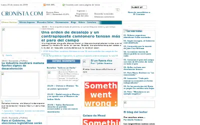 cronista.com in 2009