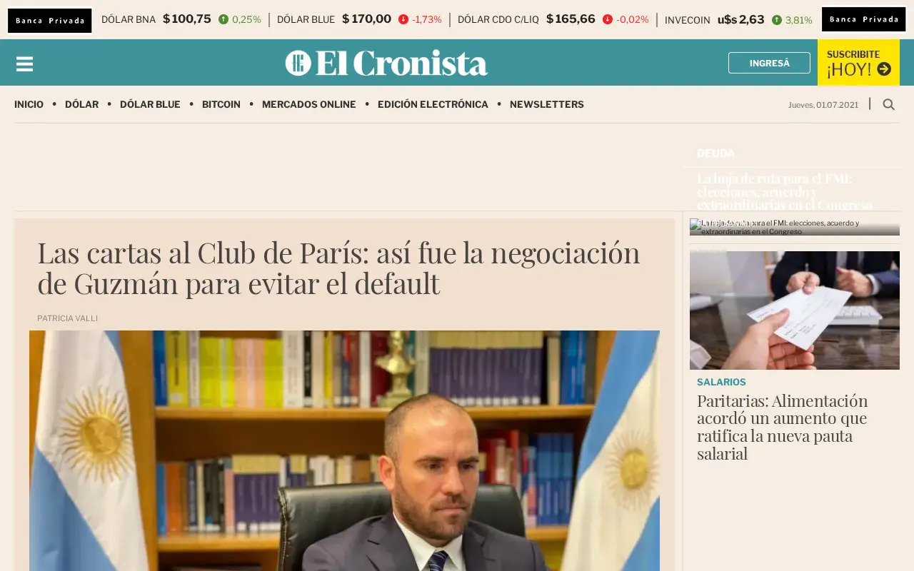 cronista.com in 2021