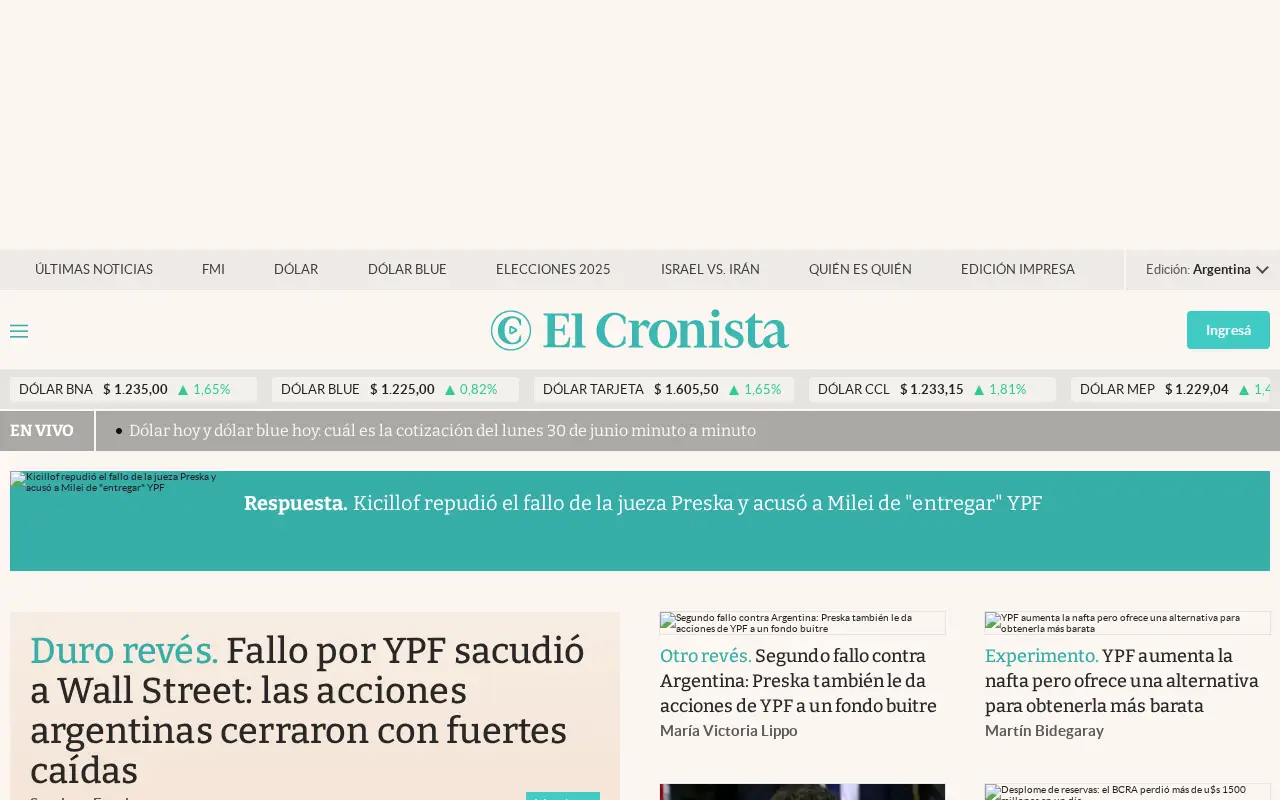 cronista.com in 2025