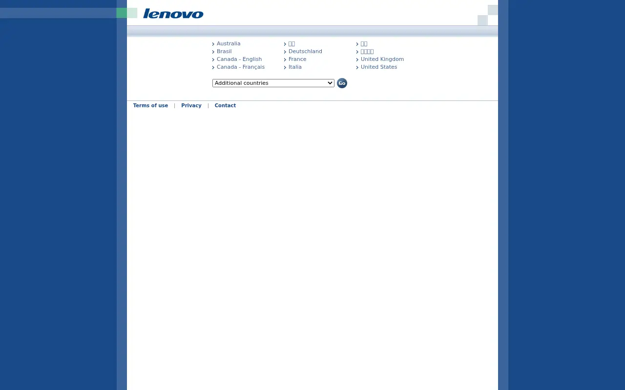 lenovo.com in 2005
