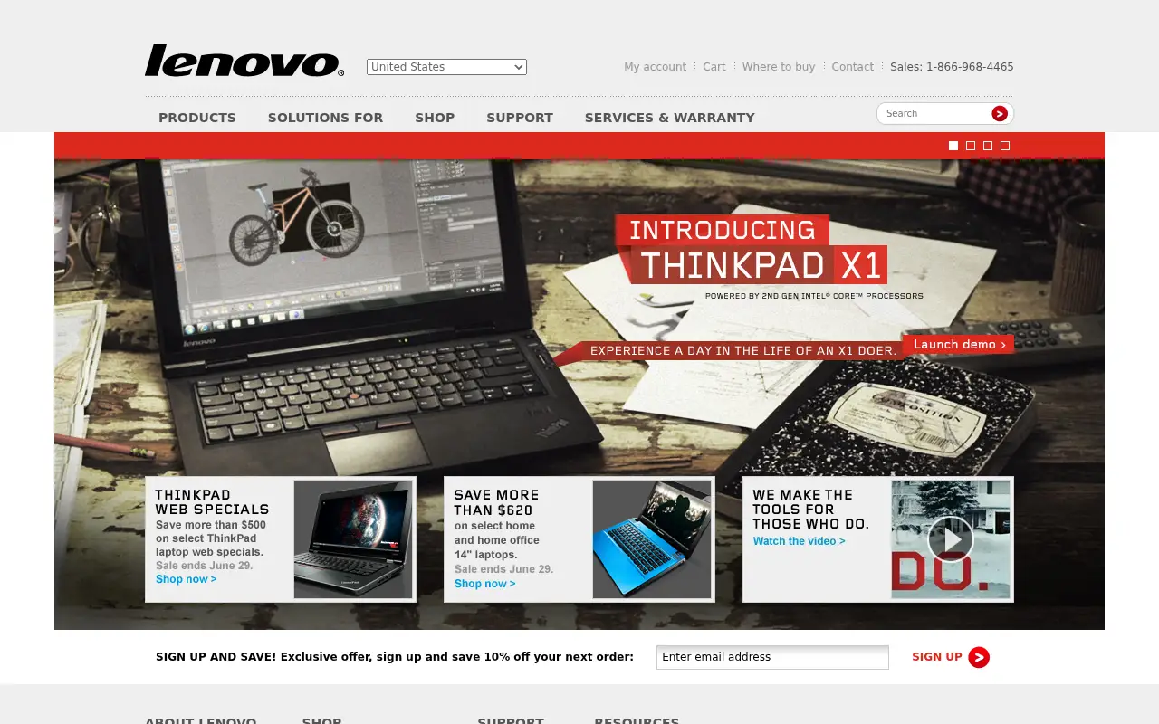 lenovo.com in 2011