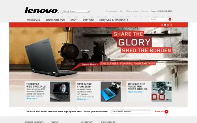 lenovo.com in 2011