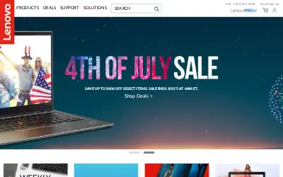 lenovo.com in 2018