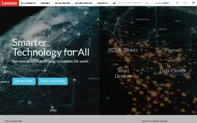 lenovo.com in 2020