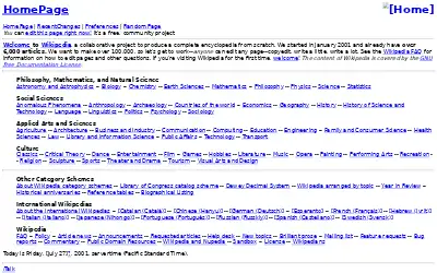 wikipedia.org in 2001