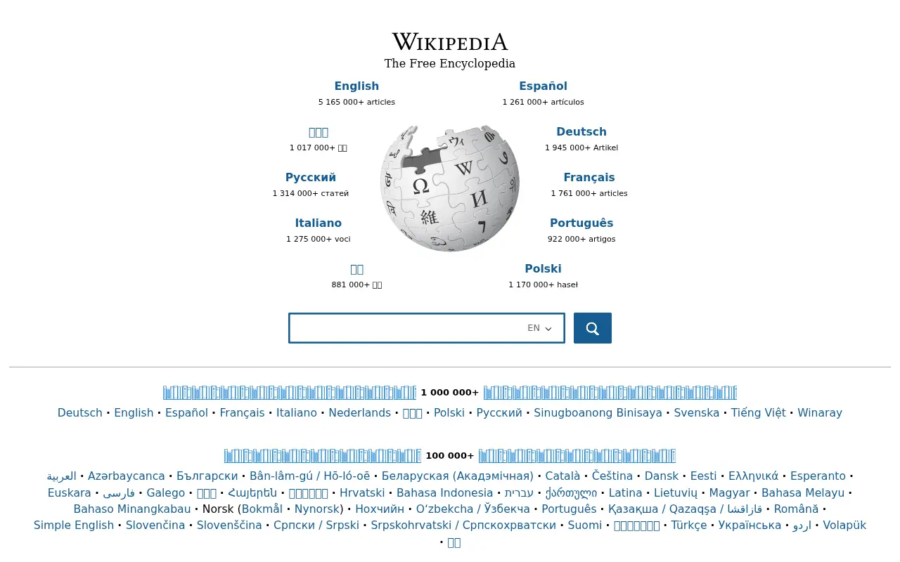 wikipedia.org in 2016
