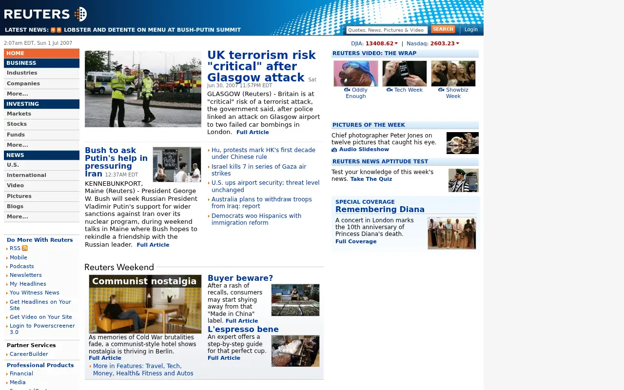 reuters.com on July 1, 2007