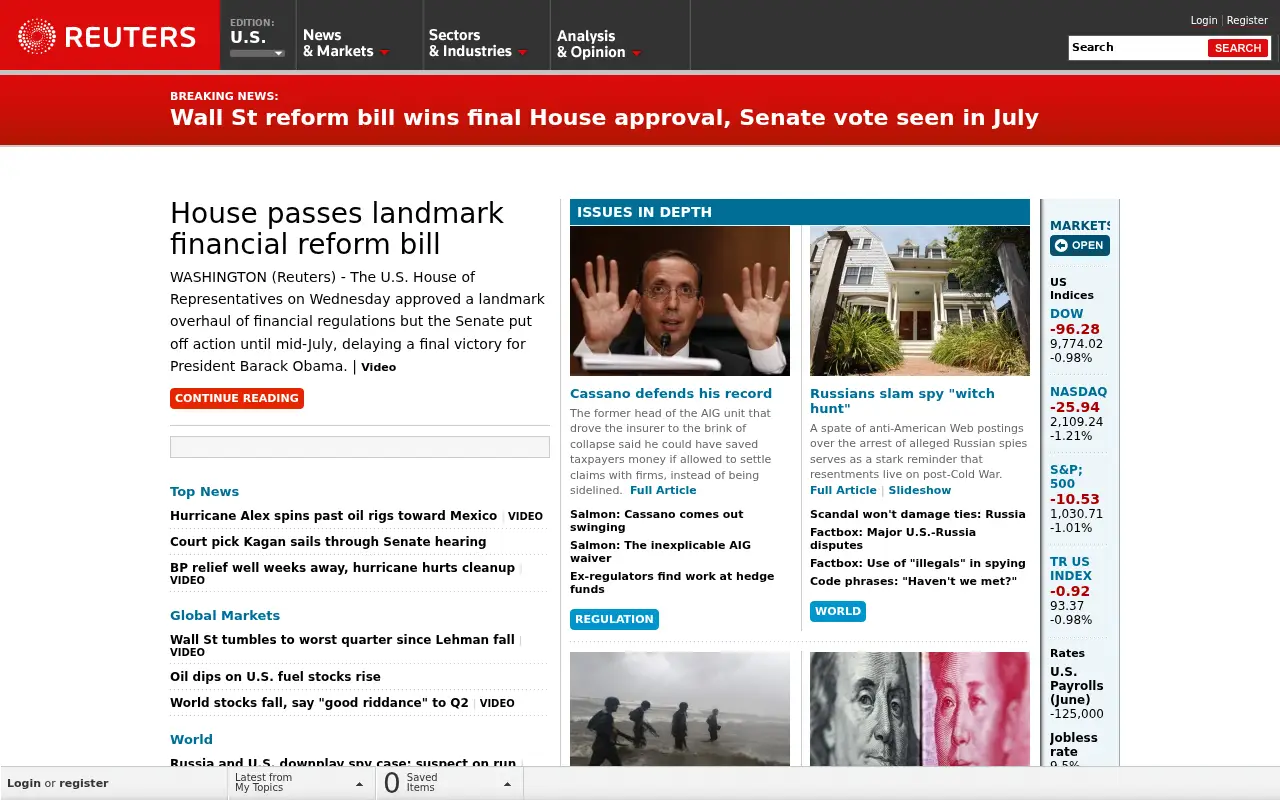 reuters.com on June 30, 2010