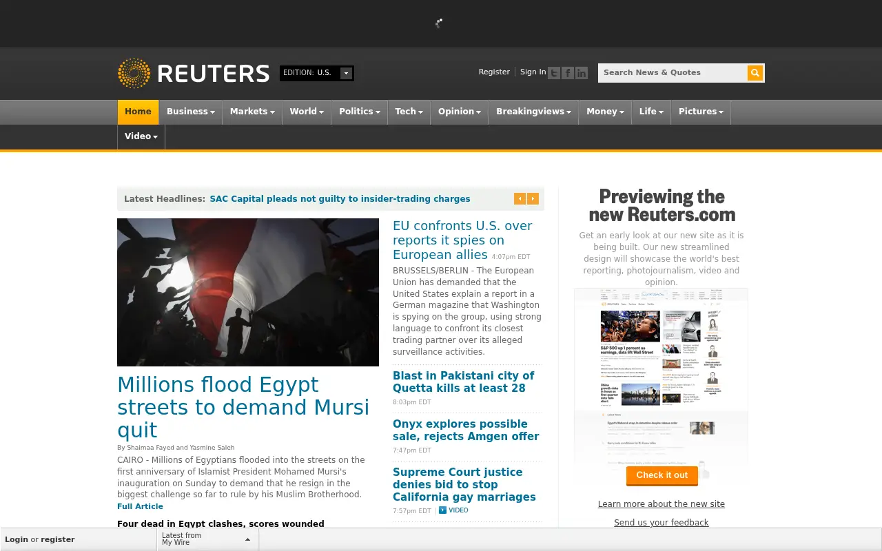 reuters.com in 2013