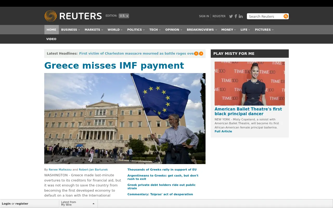 reuters.com on July 1, 2015