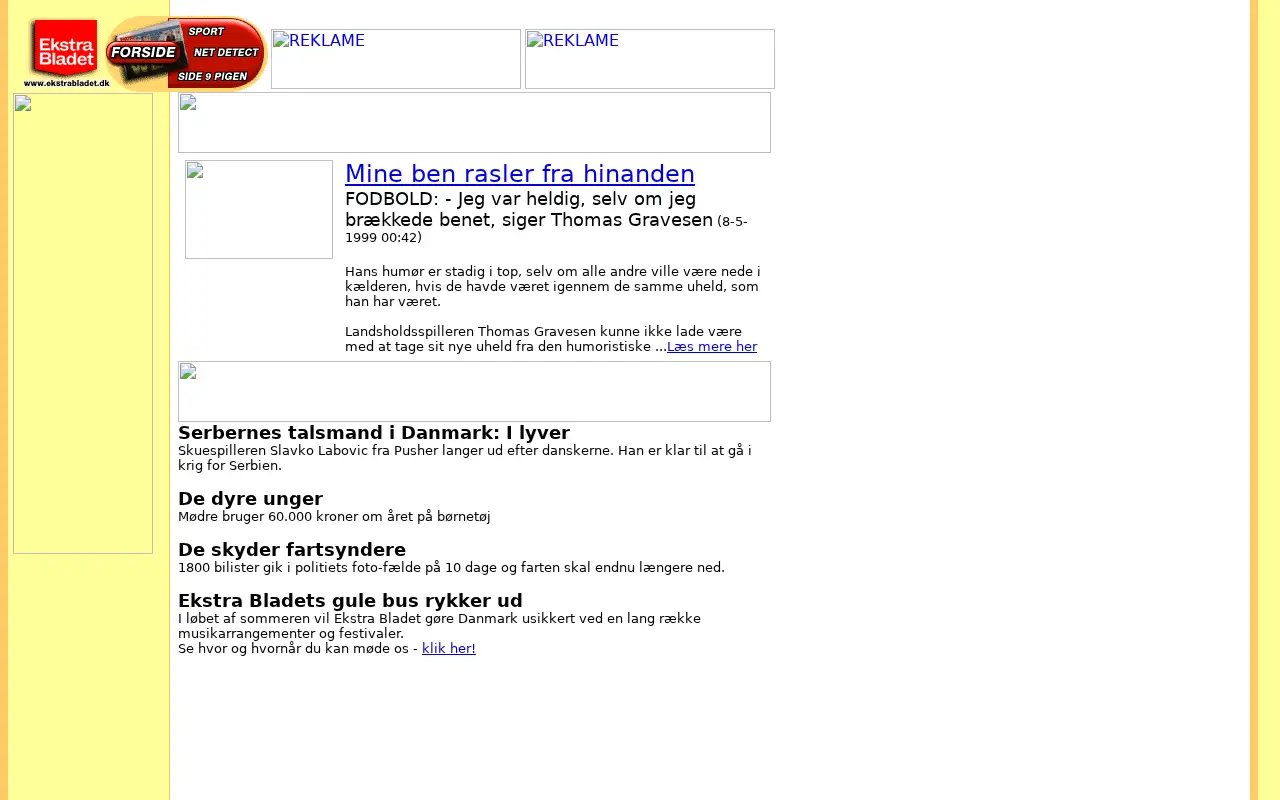 ekstrabladet.dk in 1999