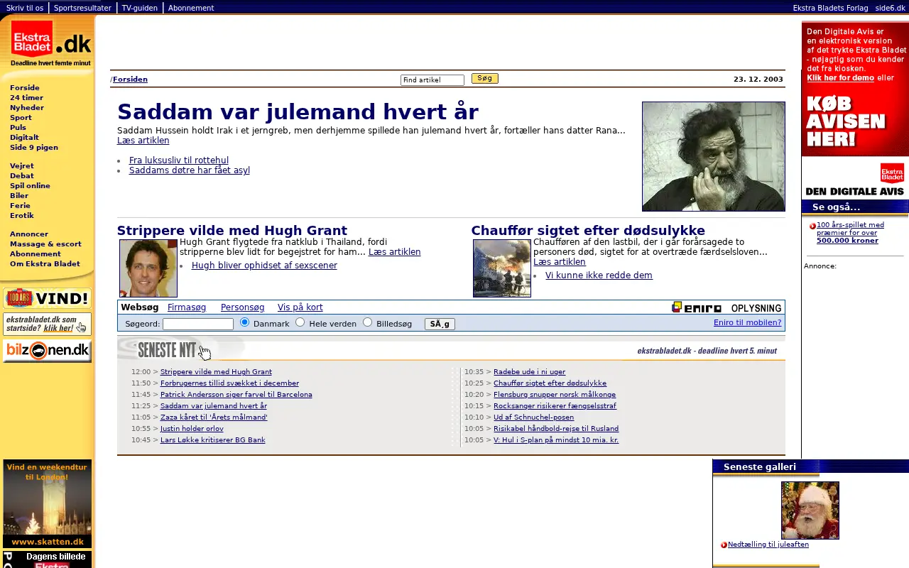 ekstrabladet.dk in 2003