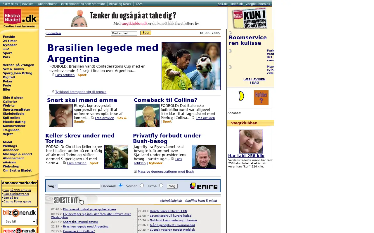 ekstrabladet.dk in 2005