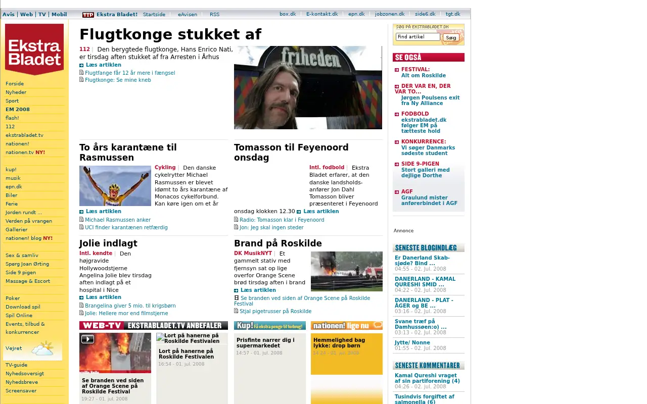 ekstrabladet.dk in 2008