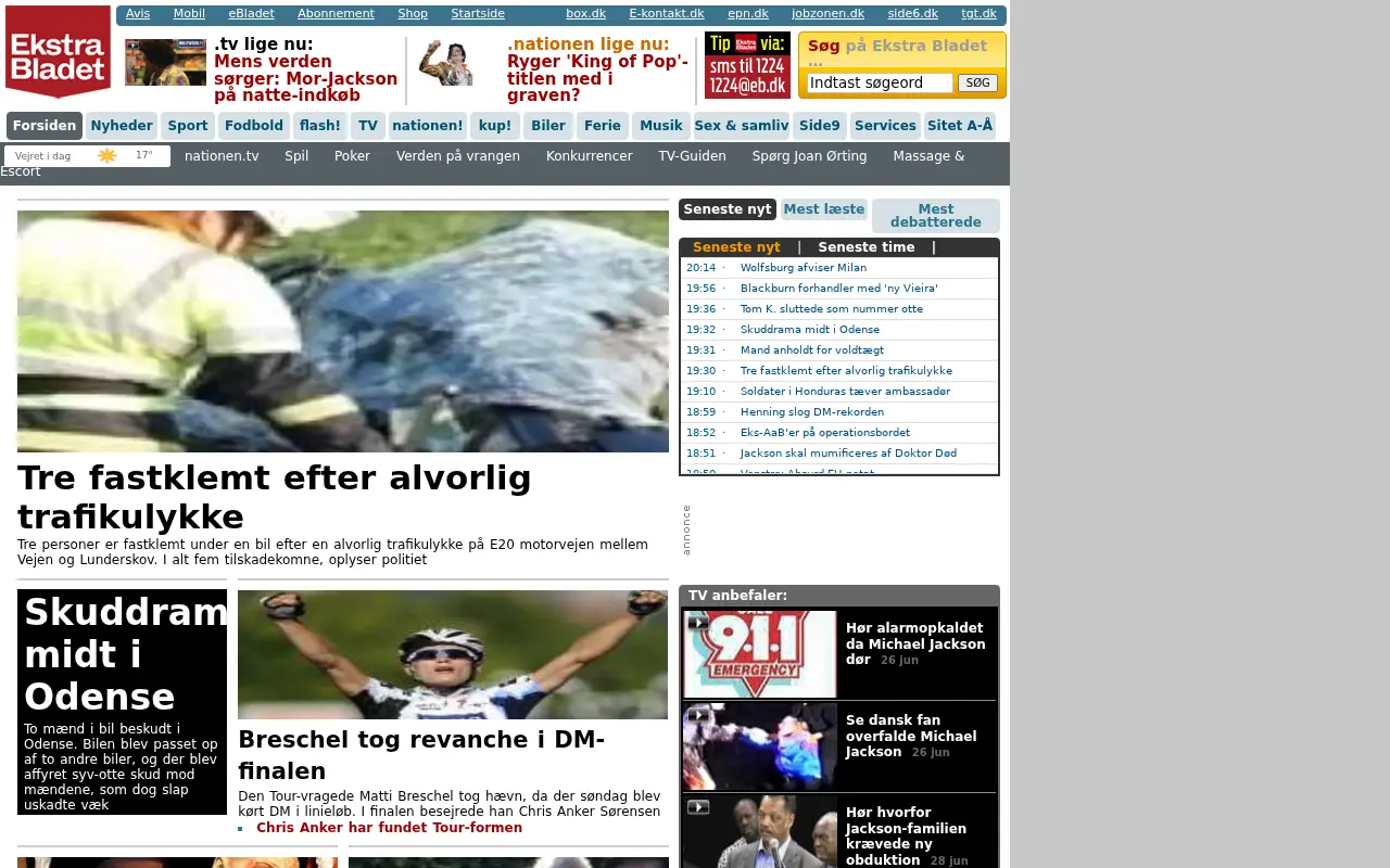 ekstrabladet.dk in 2009