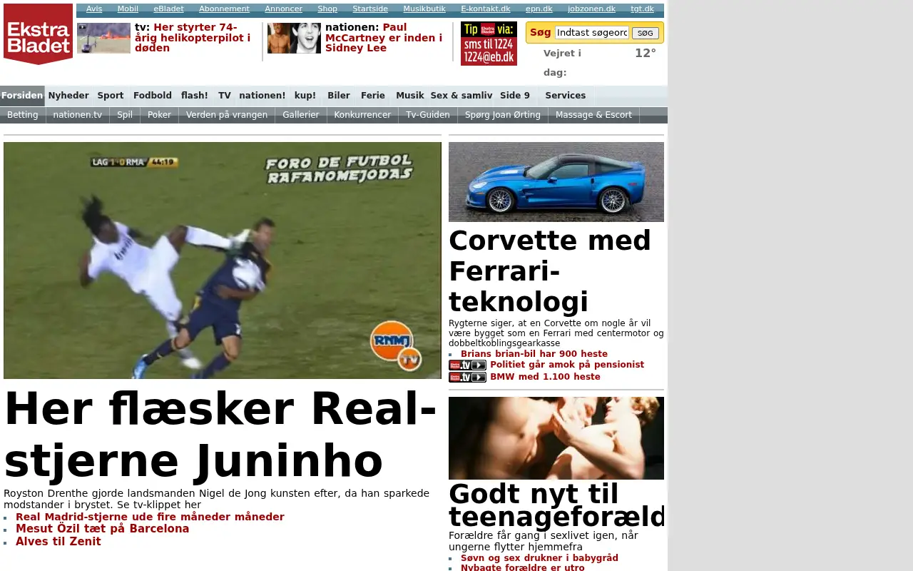 ekstrabladet.dk in 2010