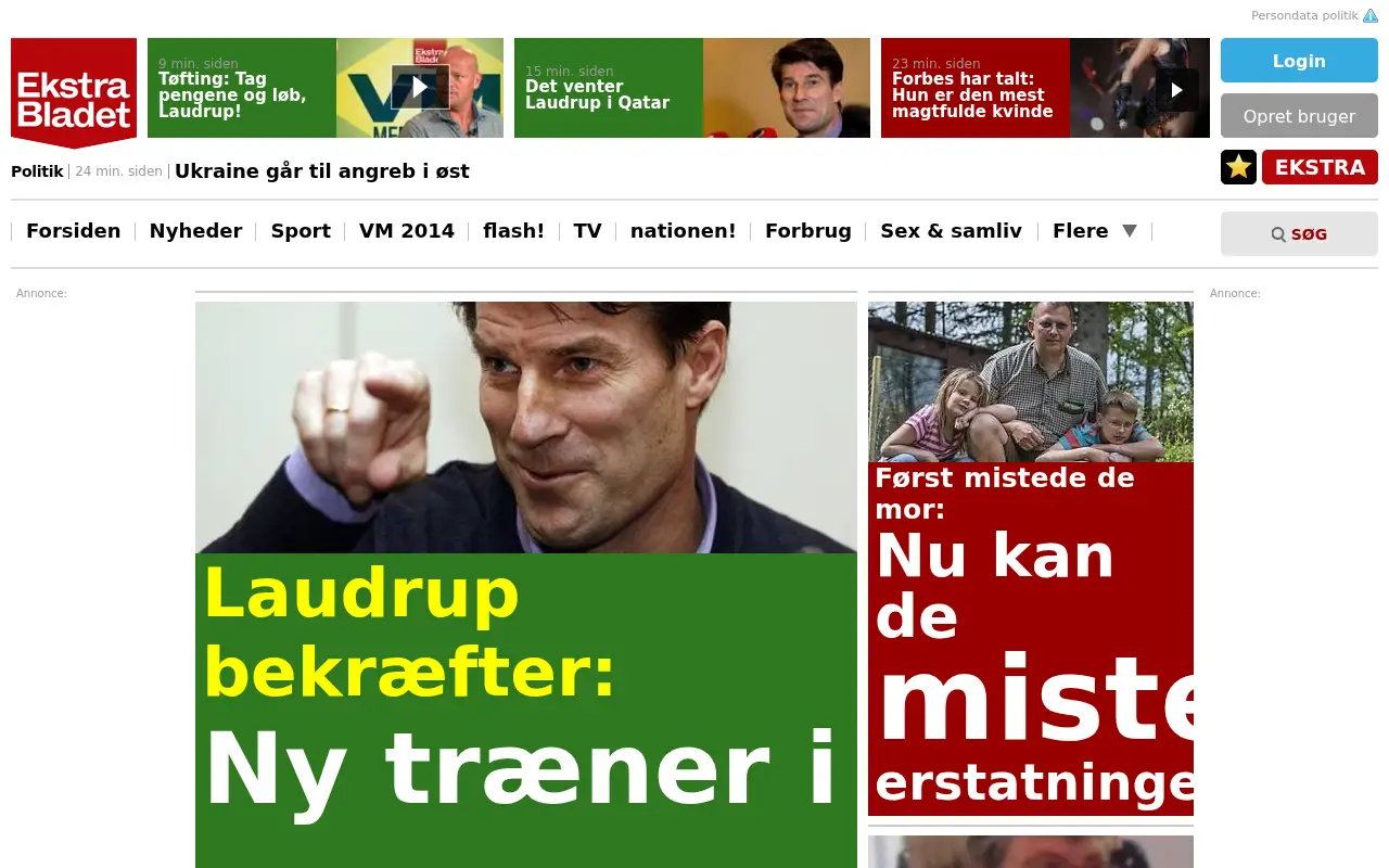 ekstrabladet.dk in 2014