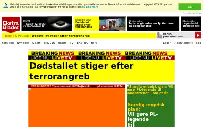 ekstrabladet.dk in 2016