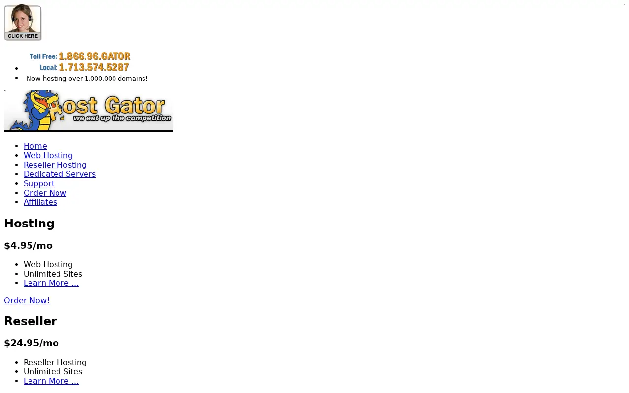 hostgator.com in 2008