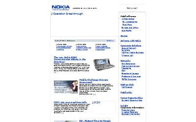 nokia.com in 2001