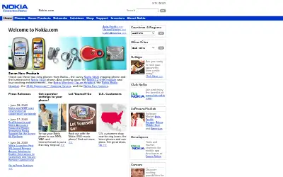 nokia.com in 2003