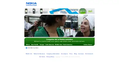 nokia.com in 2010