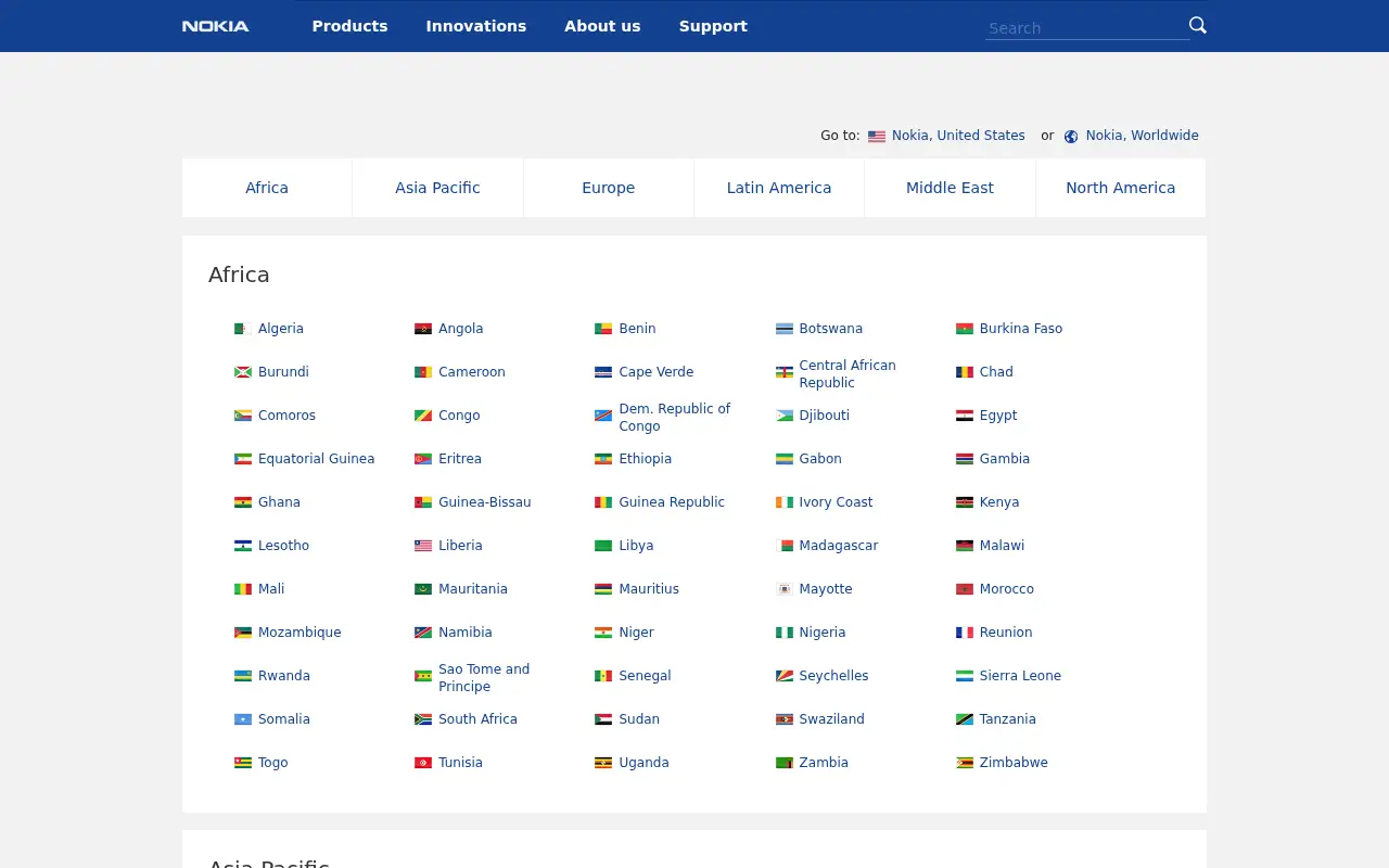 nokia.com in 2013