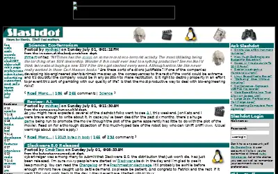 slashdot.org in 2001