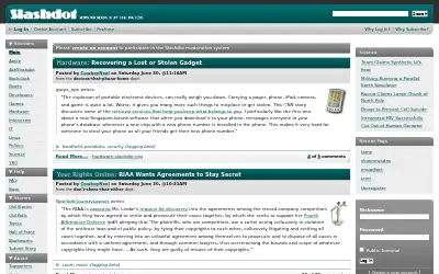 slashdot.org in 2007