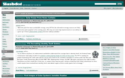 slashdot.org in 2008
