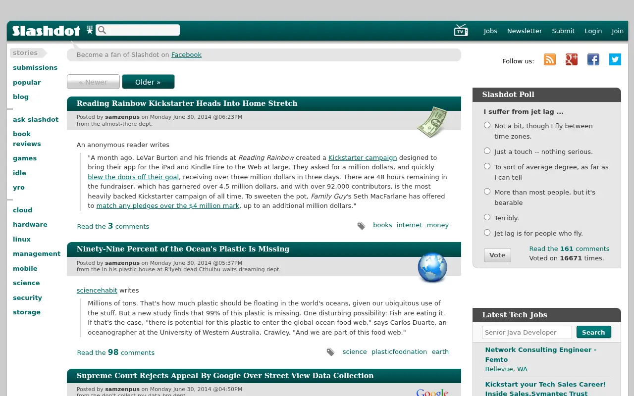 slashdot.org in 2014