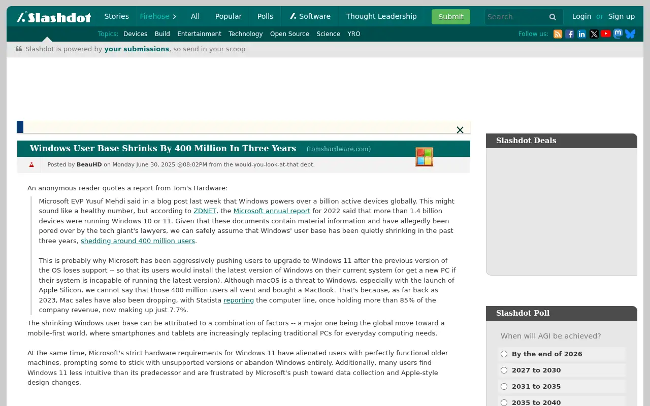 slashdot.org in 2025