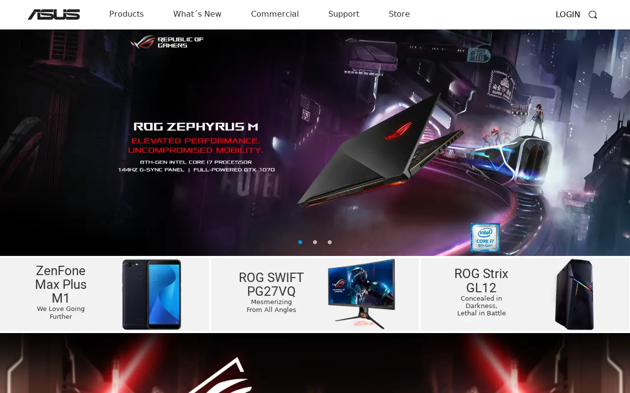 asus.com in 2018
