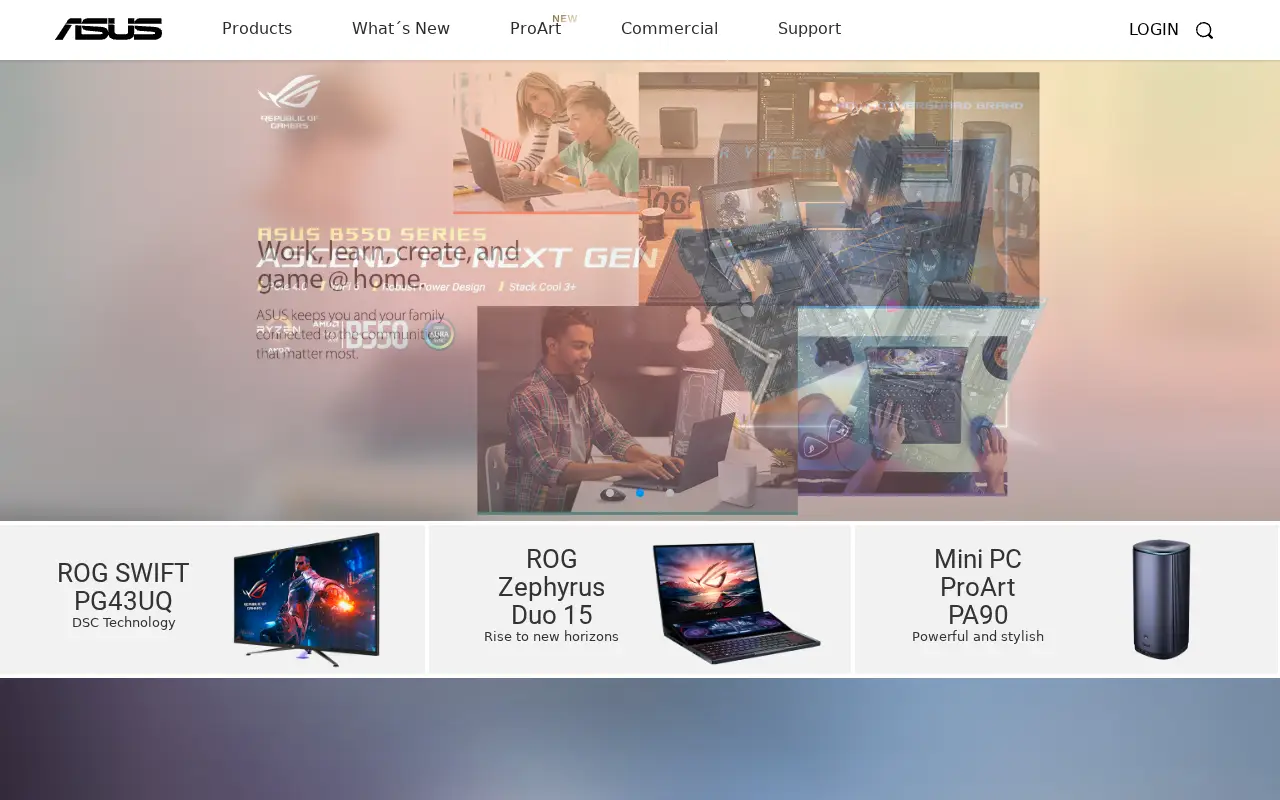 asus.com in 2020