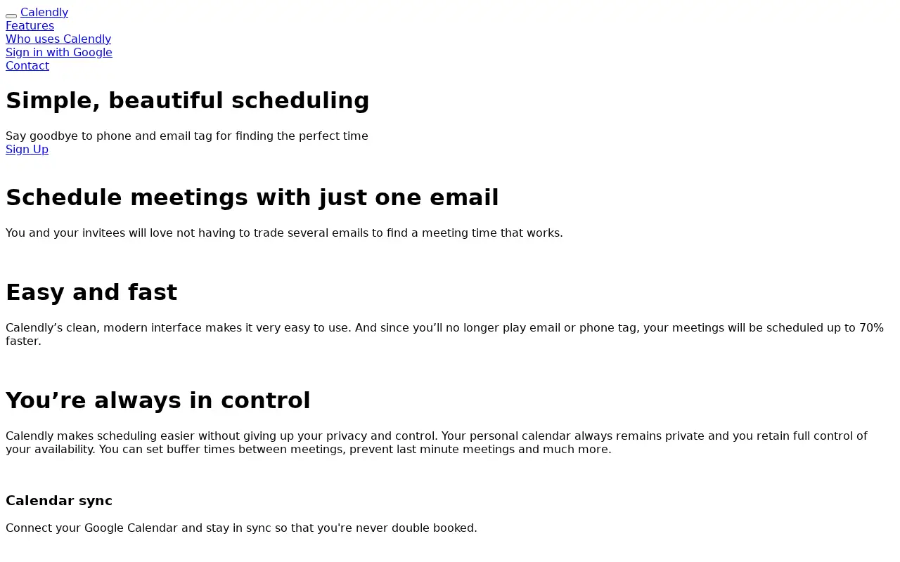 calendly.com in 2014