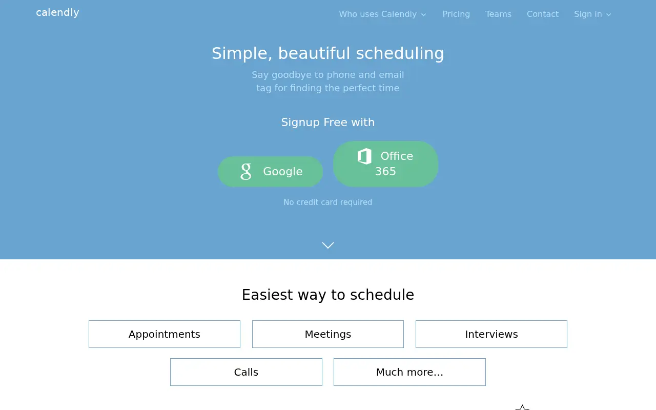 calendly.com in 2015