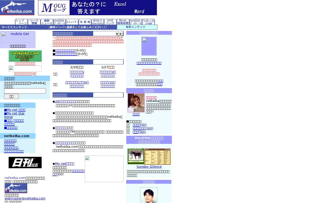netkeiba.com in 2000