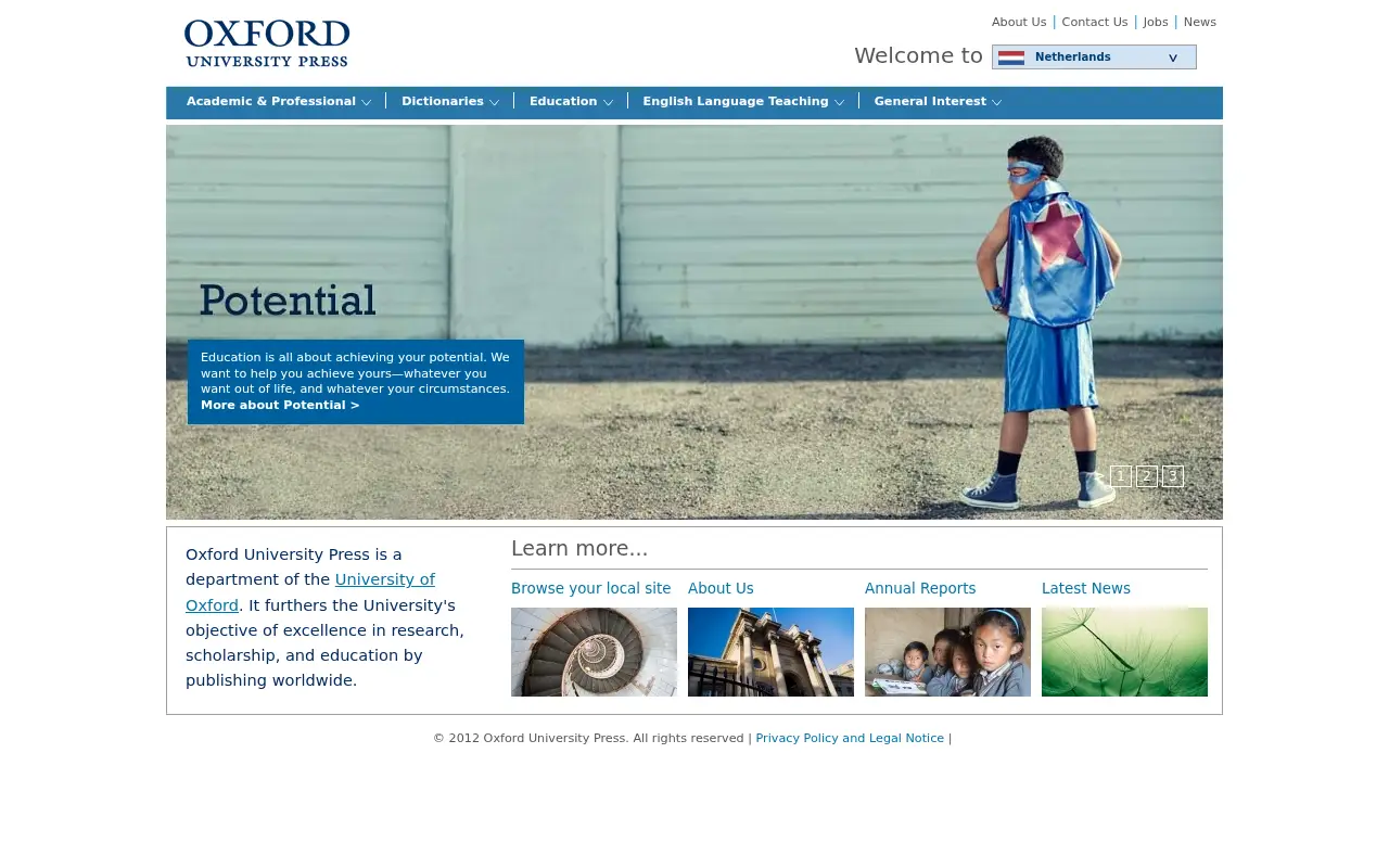 oup.com in 2012