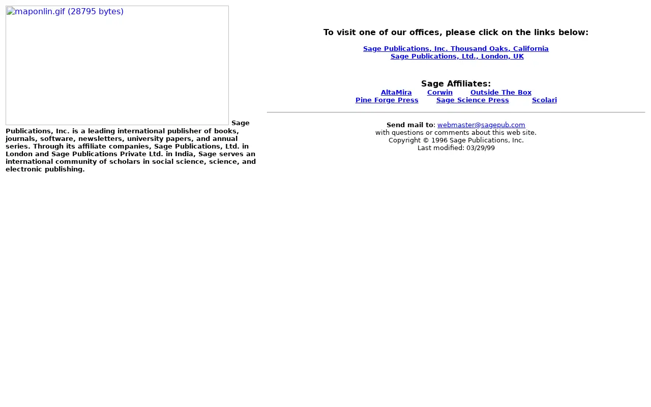 sagepub.com in 1999