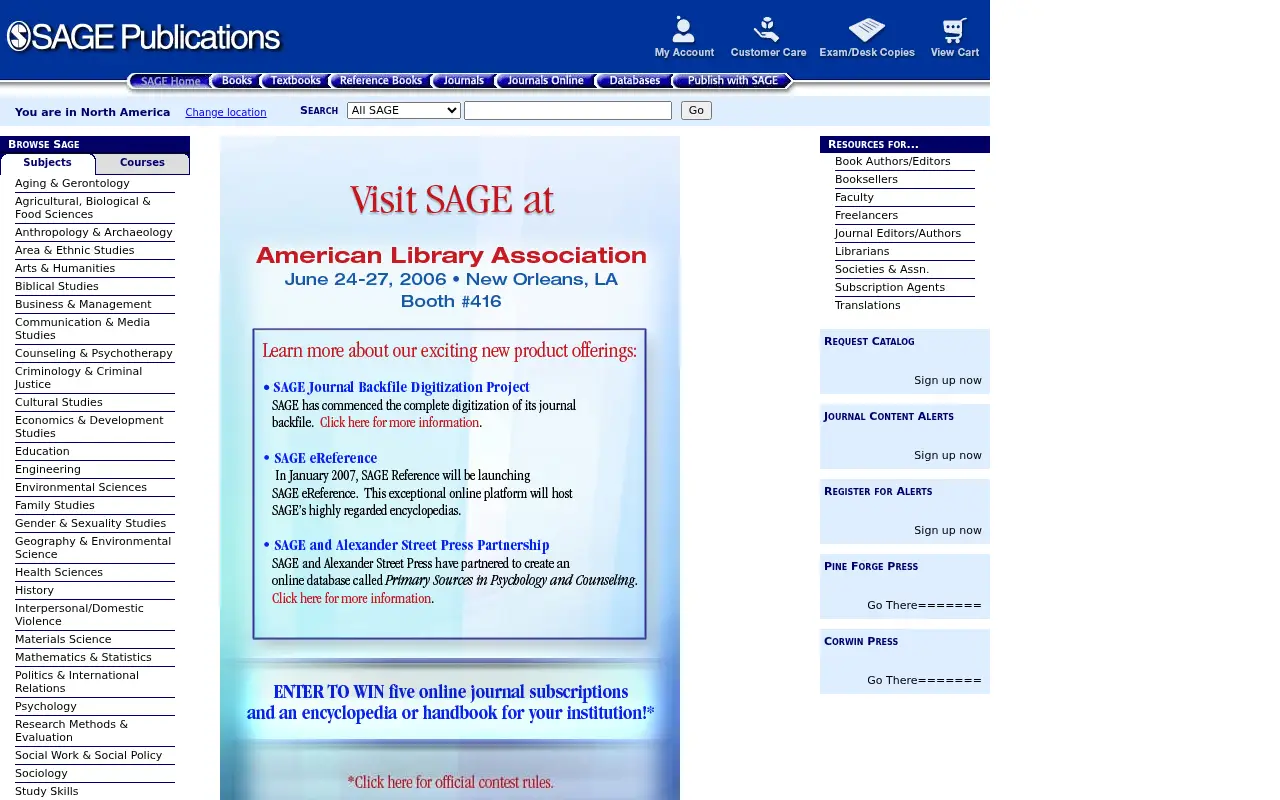 sagepub.com in 2006