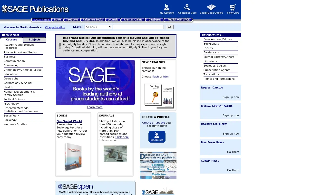 sagepub.com in 2007