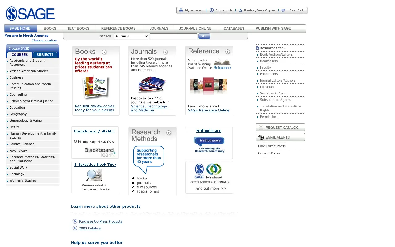 sagepub.com in 2009