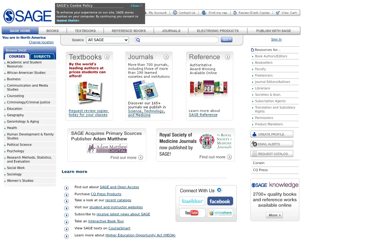 sagepub.com in 2013