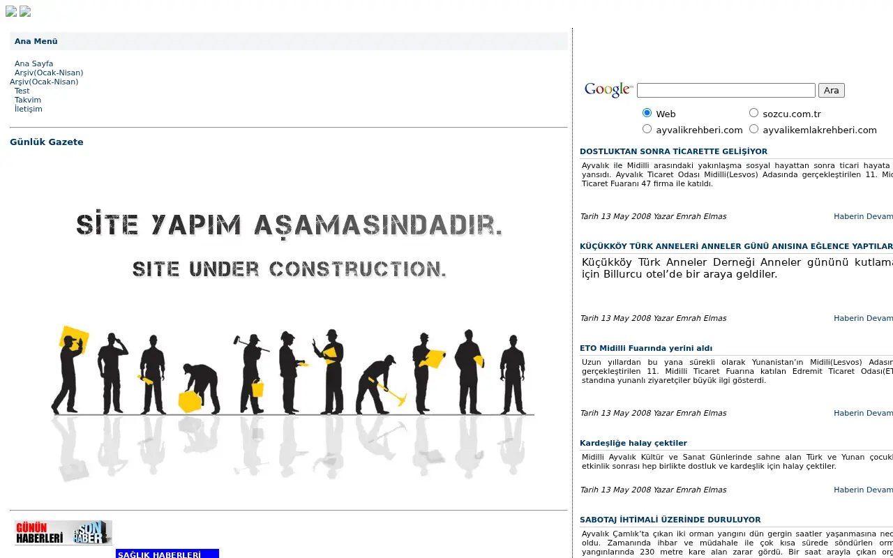 sozcu.com.tr in 2008