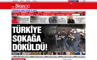 sozcu.com.tr in 2013