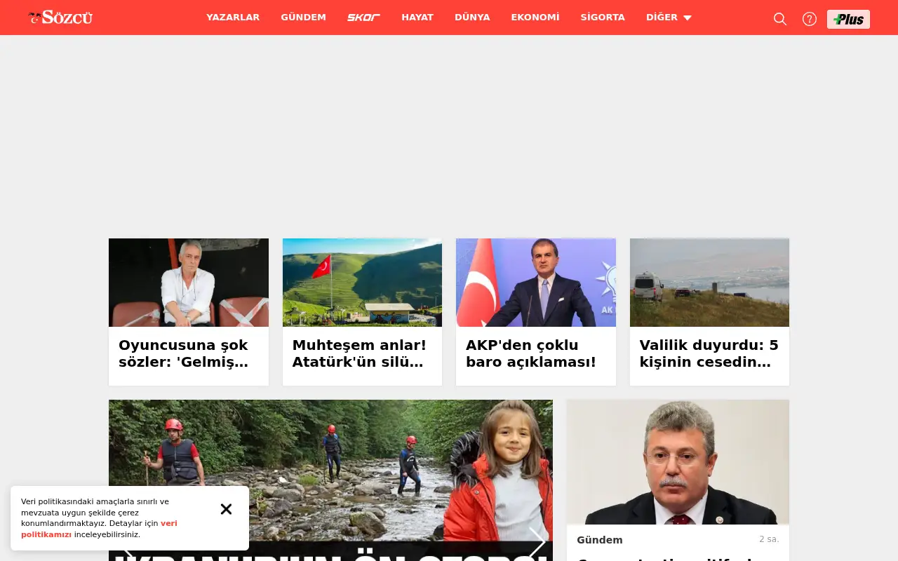 sozcu.com.tr in 2020